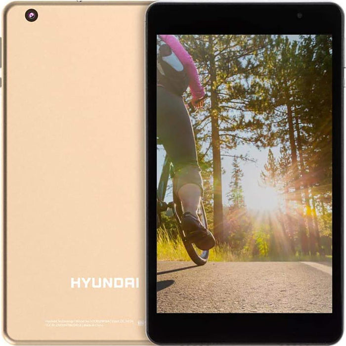 Hyundai Koral 8W2 8" Quad-Core RK3326 2GB/16GB Wifi Tablet, Gold - Open Box