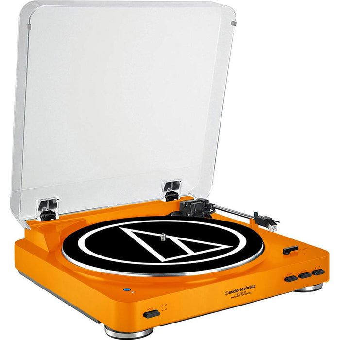 Audio-Technica AT-LP60-BT Fully Automatic Bluetooth Stereo Turntable System (LE Orange)