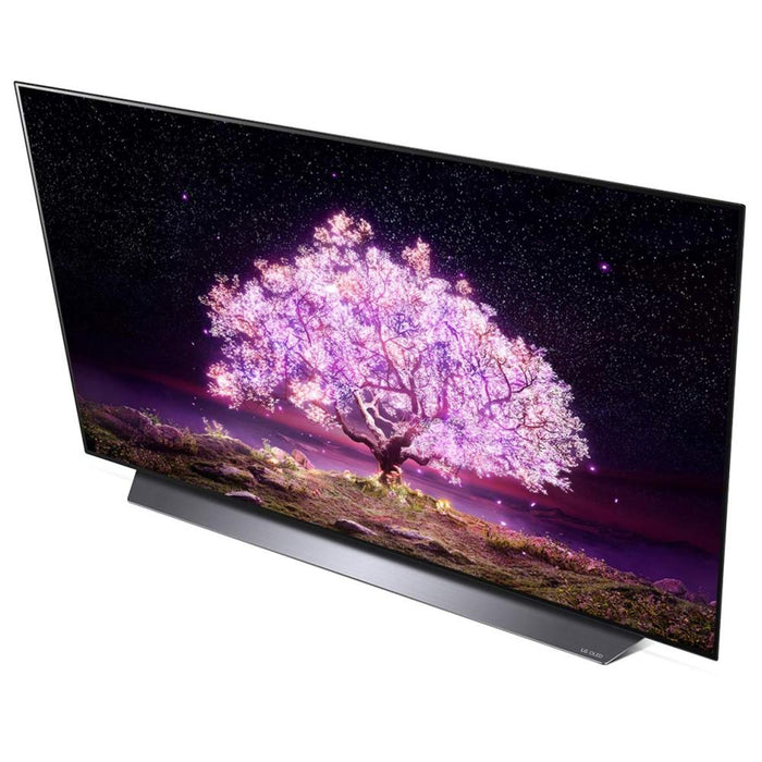 LG 77" 4K Smart OLED TV with AI ThinQ 2021 w/ Warranty + Wireless Earbuds Bundle