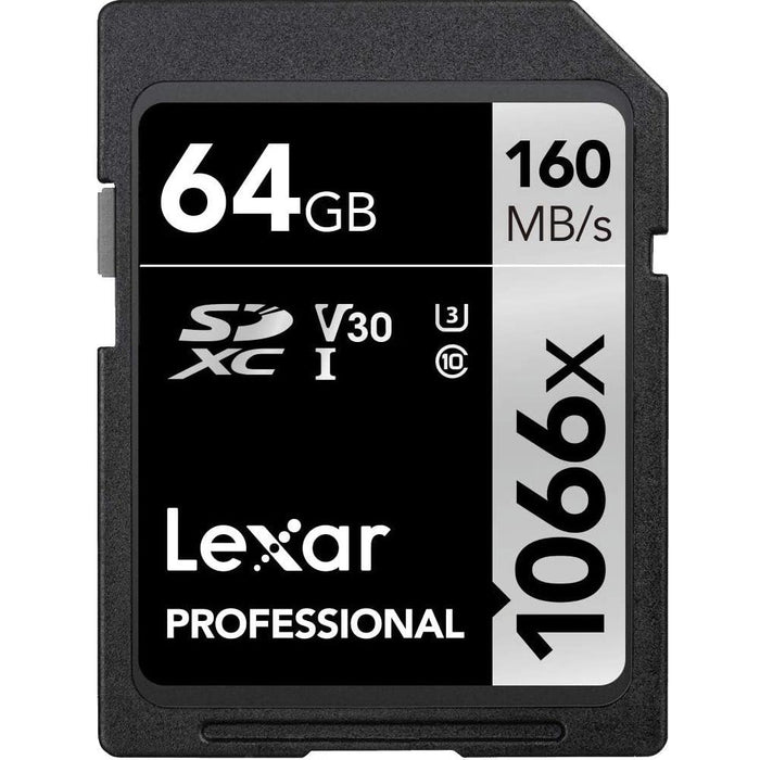 Lexar 64GB SDXC 1066X Memory Card (4-Pack)