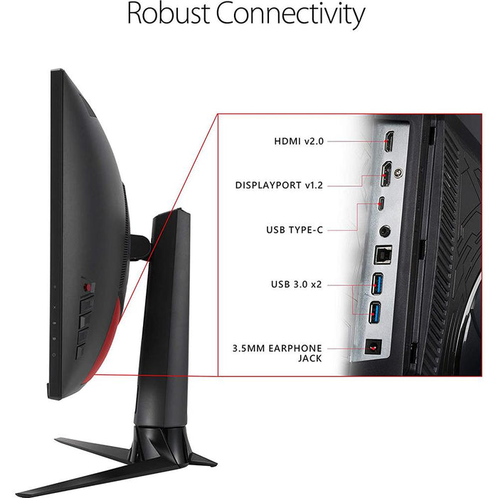 Asus ROG Strix XG32VC 31.5" 1440p WQHD 170Hz 1ms Curved Gaming Dual Monitor Bundle