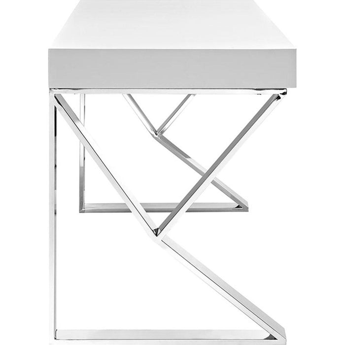 Modway Adjacent Desk in White (Box 1 of 2 ) Part # EEI-2047-LEGS - Open Box