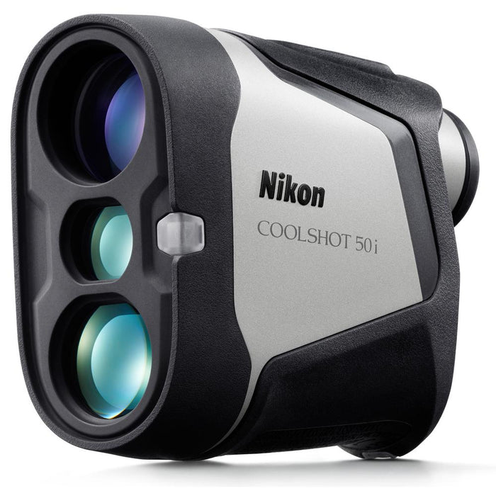 Nikon COOLSHOT 50i Golf Rangefinder with Deco Essentials Golfing Bundle