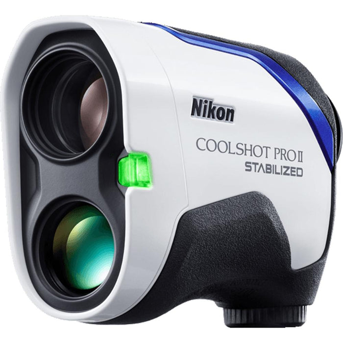 Nikon COOLSHOT ProII Stabilized Golf Rangefinder+Deco Essentials Golfing Bundle