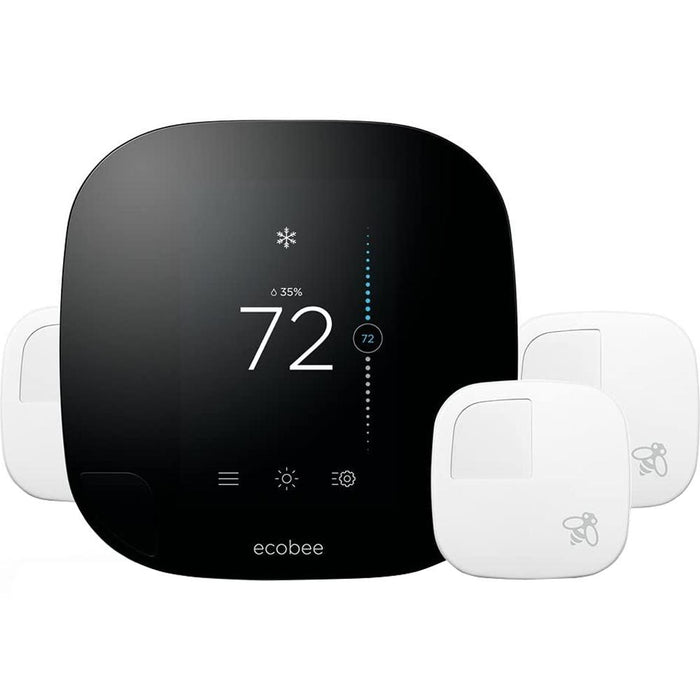 Ecobee 3 Smart Thermostat & 3 Room Sensors, Works with Alexa
