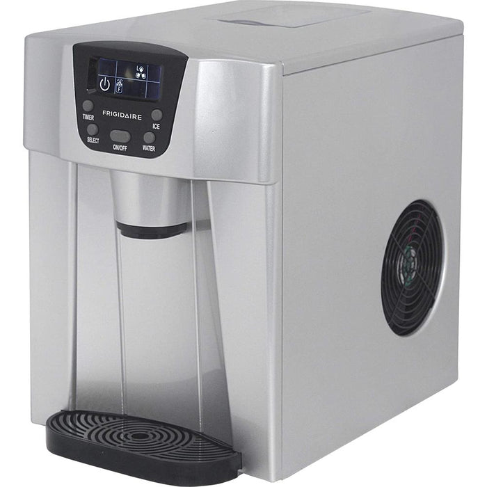 Igloo 2-in-1 Compact Ice Maker and Water Dispenser-Silver
