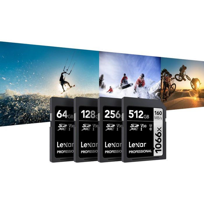 Lexar Professional 1066x 256GB SDXC UHS-I Card Silver Series Memory Card