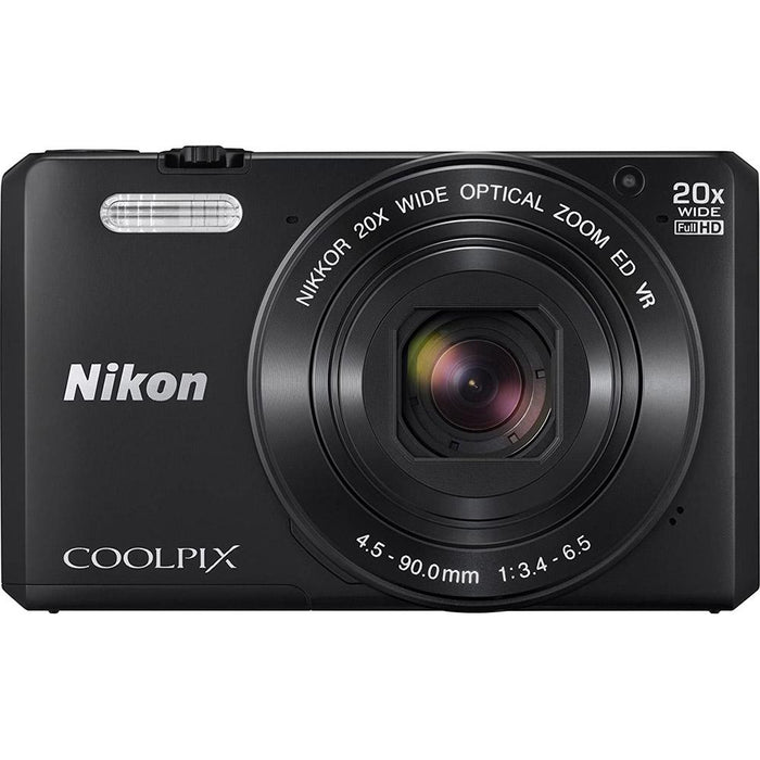 Nikon COOLPIX S7000 16MP 1080p Wi-Fi Digital Camera w/ 20X Optical Zoom VR Lens