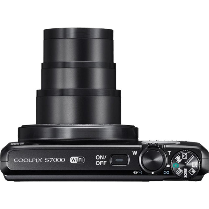 Nikon COOLPIX S7000 16MP 1080p Wi-Fi Digital Camera w/ 20X Optical Zoom VR Lens