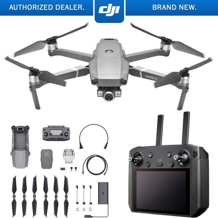 DJI Mavic 2 Zoom Quadcopter Drone with 24-48mm Lens and Smart Controller Refurbished