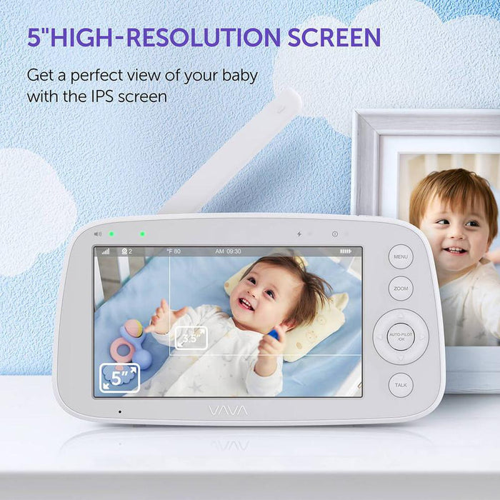 VAVA 720P 5" HD Video Display Two-Way Audio Night Vision Baby Monitor - Open Box