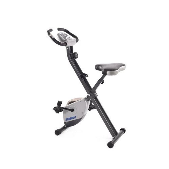 Stamina Folding Exercise Bike with Accessories Bundle