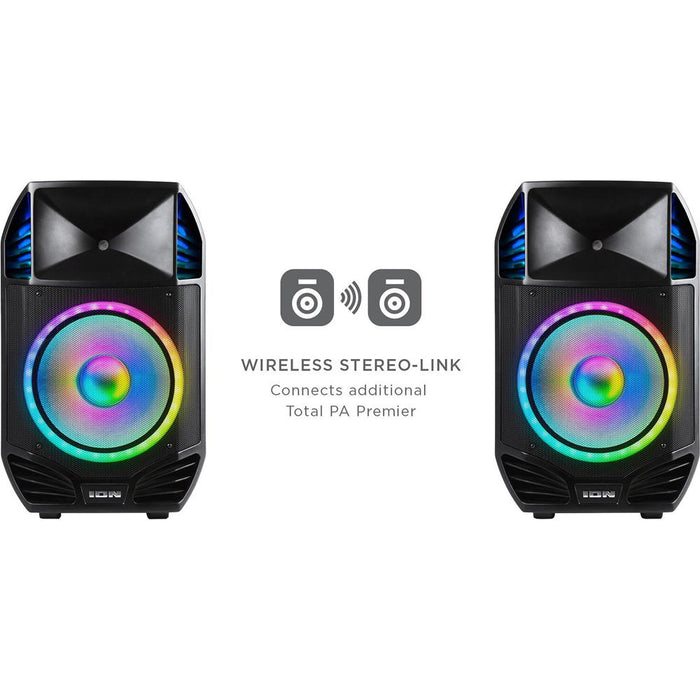Ion Audio Total PA Premier High Power Bluetooth PA System with Lights