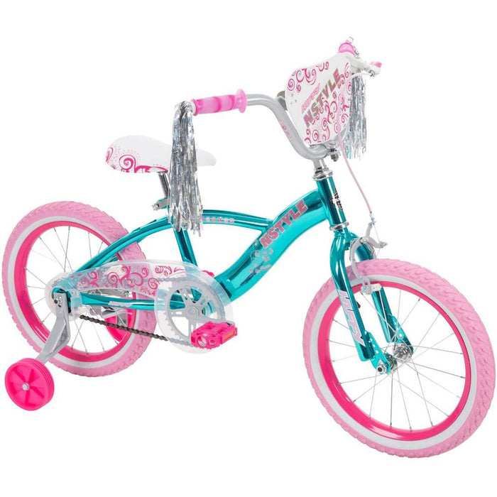 Huffy N Style Girls' Bike, Blue, 16-inch, 21830