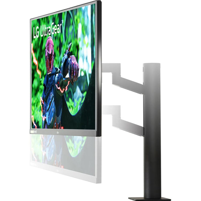 LG 27" UltraGear QHD Nano IPS 1ms G-SYNC Dual Gaming Monitor w/ Headphone Bundle