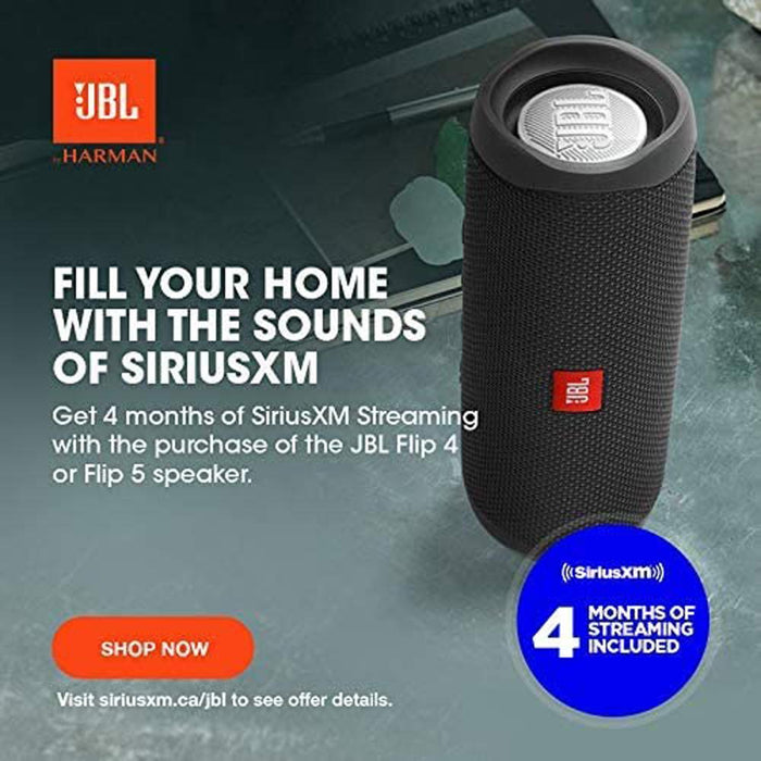 JBL Flip 5 Portable Waterproof Bluetooth Speaker Blue Renewed+Extended Warranty