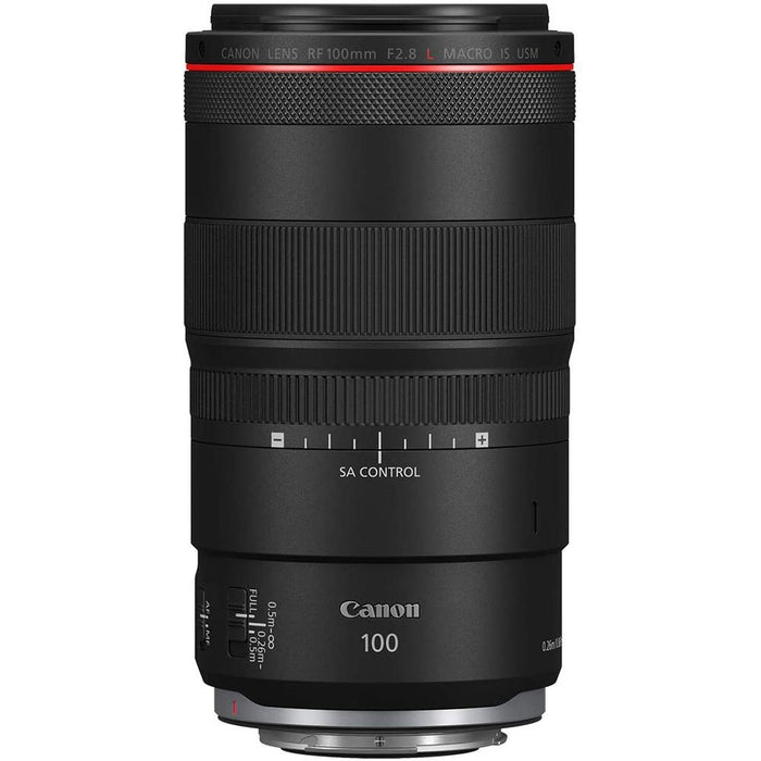 Canon RF 100mm F2.8 L MACRO IS USM Full Frame Lens for RF Cameras + 64GB Card