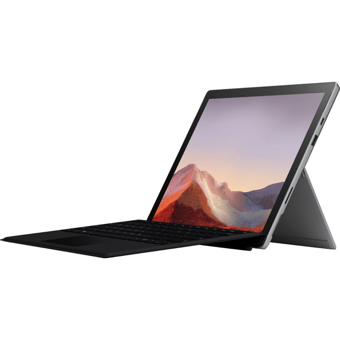 Microsoft QWU-00001 Surface Pro 7 12.3" i5-1035G4 8GB/128GB Bundle, Platinum (Scuffed Box)