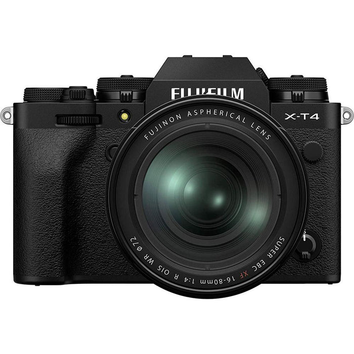 Fujifilm X-T4 26.1MP 4K Mirrorless Digital Camera with 16-80mm Lens Kit (Black) 16652893