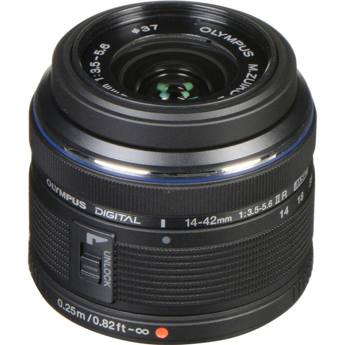 Olympus M.14-42MM F3.5-5.6 2R Zuiko Camera Zoom Lens - Black - Open Box