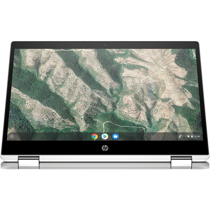 Hewlett Packard Chromebook X360 12" HD+ Intel Celeron Touch Laptop w/ Accessories Bundle