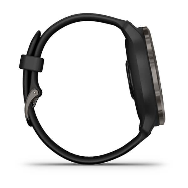 Garmin Venu 2 Fitness Smartwatch - Slate Bezel with Black Silicone Band