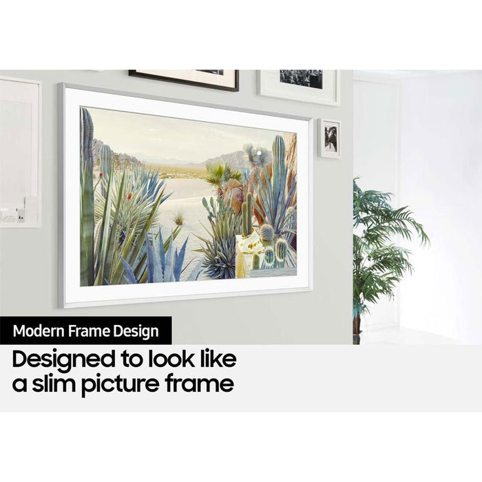 Samsung 65 Inch The Frame QLED 4K Smart TV 2021 with Customizable Bezel Modern White