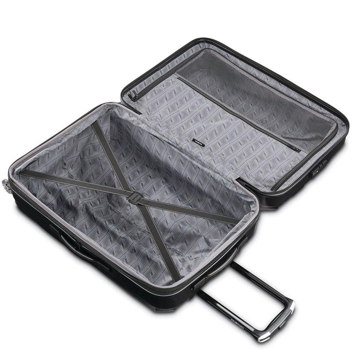 Samsonite Centric 2 Hardside Spinner 24" & 20" Luggage, Carry On & Travel Pillow (Black)