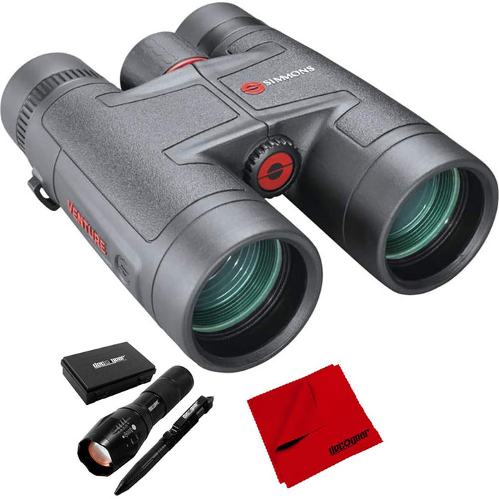 Bushnell Simmons 10x42mm Venture Binoculars Black with Deco Gear Tactical Bundle