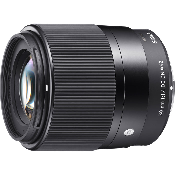 Sigma 30mm F1.4 DC DN Contemporary Lens for Canon EF-M Mount Mirrorless Camera Bundle
