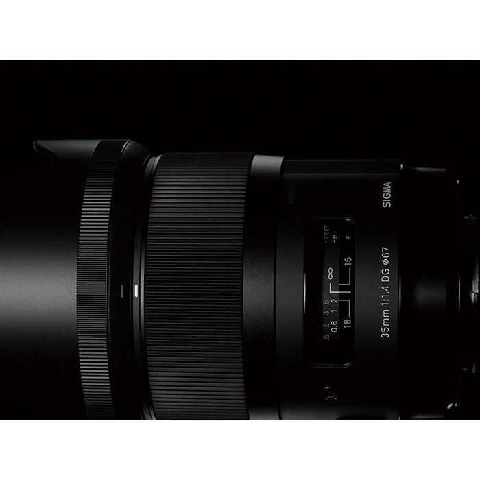 Sigma 35mm F1.4 DG HSM Art Wide Angle Lens Kit for Canon EF-Mount DSLR Cameras Bundle