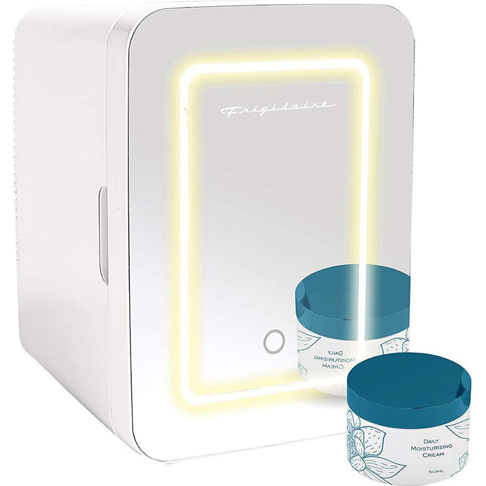 Frigidaire 15 Can Mini Beauty Lighted Mirror Fridge EFMIS170-WHITE