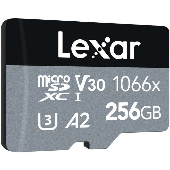 Lexar 1066x MicroSDXC Memory Card with Adapter 256GB 2 Pack