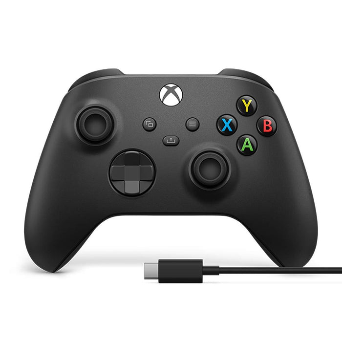 Microsoft Xbox Wireless Controller with USB-C Cable for PC - Carbon Black - 1V8-00001