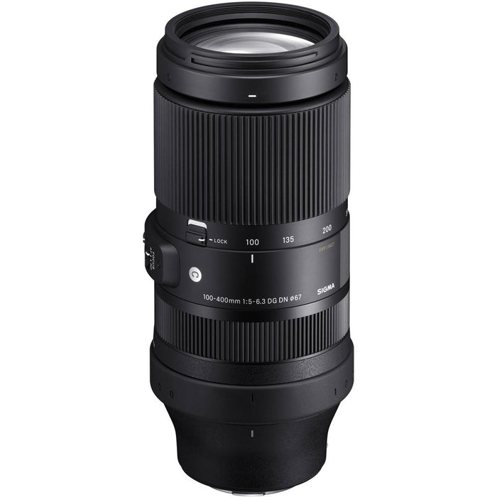 Sigma 100-400mm F5-6.3 DG DN OS Full Frame Lens for Sony E Mount with 64GB Card