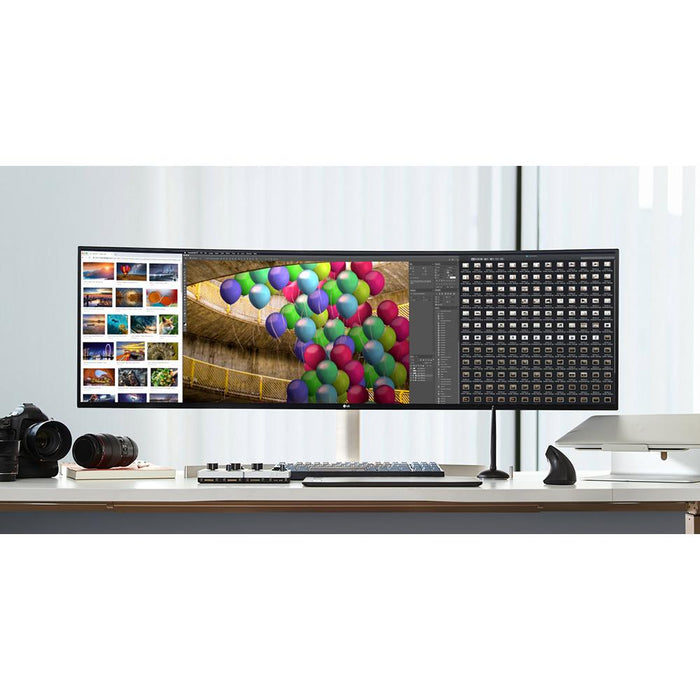 LG 49WL95C-WE 49" 32:9 UltraWide Dual QHD IPS Curved LED Monitor +Gaming Bundle