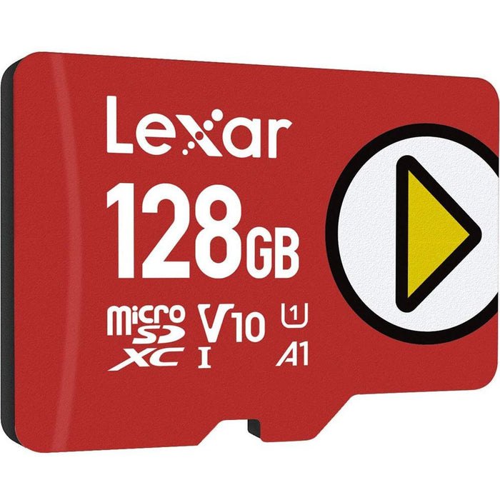 Lexar PLAY 128GB microSDXC UHS-I Memory Card Up to 150MB/s Read 3 Pack