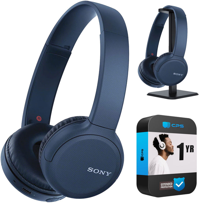  Sony WH-CH510 Wireless On-Ear Headphones (Black) Bundle with  USB Bluetooth Dongle Adapter (2 Items) : Electronics