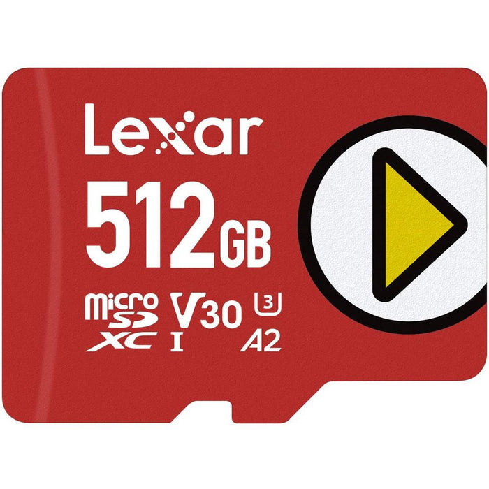 Lexar PLAY 512GB microSDXC UHS-I Memory Card, Up to 150MB/s Read 4 Pack