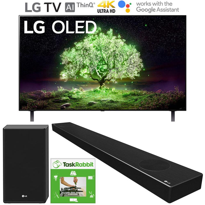 LG OLED77A1PUA 77 Inch OLED TV 2021 + LG SP9YA Soundbar Bundle