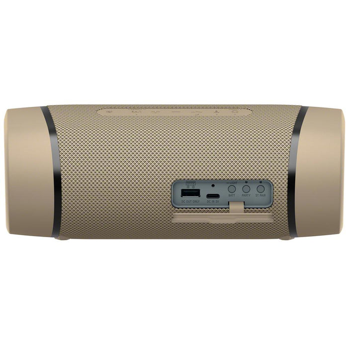 Sony SRS-XB33 Portable Waterproof BT Speaker (Taupe) + Entertainment Power Pack