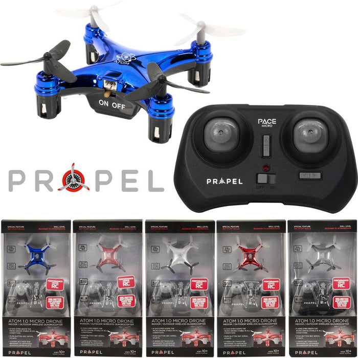 Propel Atom 1.0 Micro Drone Wireless Quadrocopter (Color May Vary) - Open Box