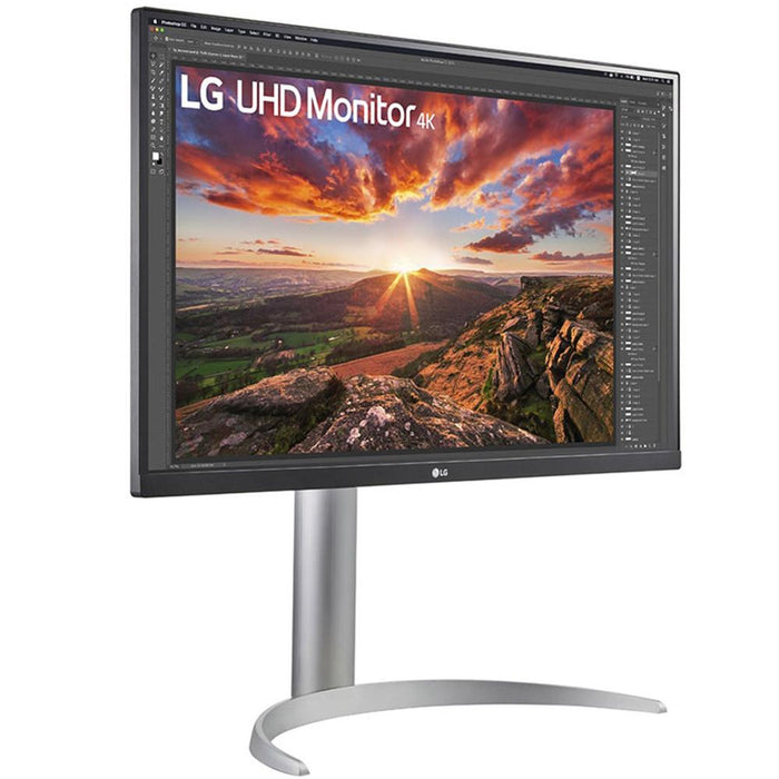 LG 27" 4K UHD 3840x2160 IPS Display VESA HDR400 USB-C PC Monitor 2 Pack