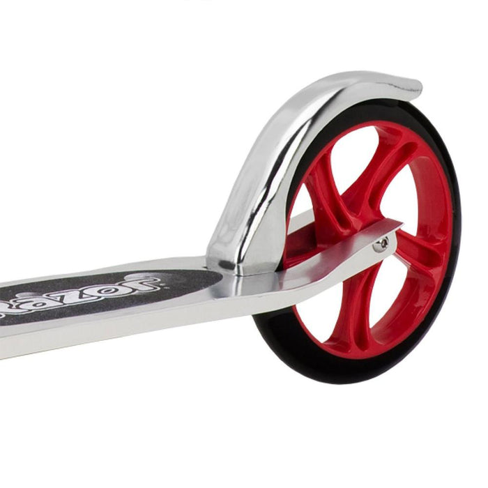 Razor A5 Lux Kick Scooter Red with Veglo Commuter X4 Wearable Rear Light System