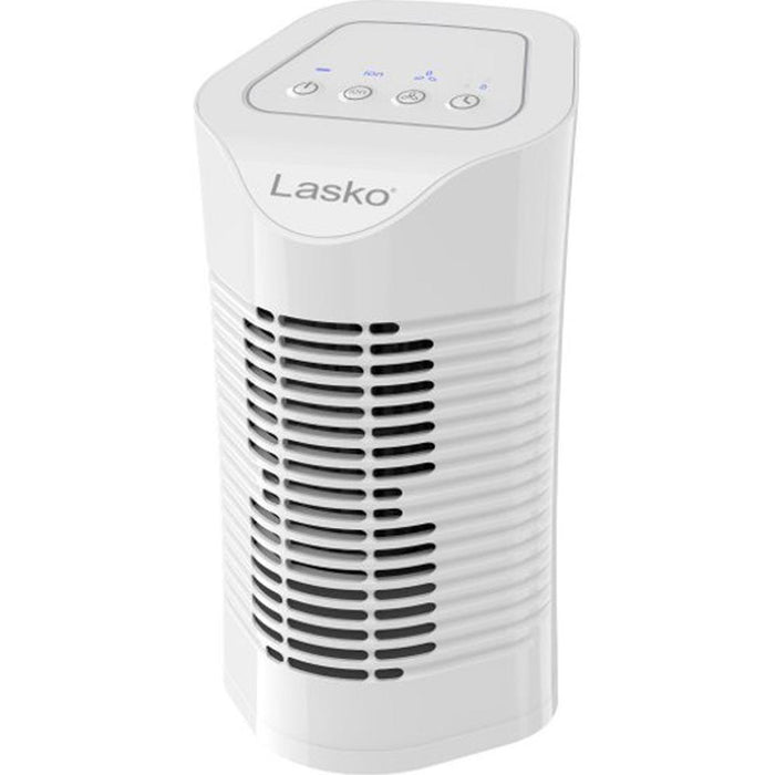 Lasko Desktop Air Purifier with 3-Stage Filtration in White - HF11200