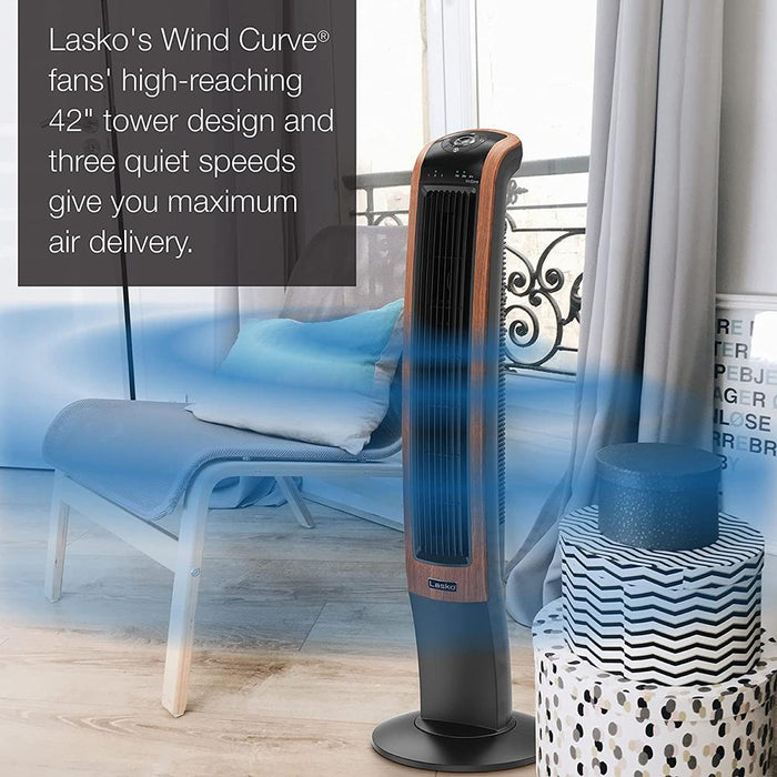 Lasko 42" Tower Fan with Bluetooth