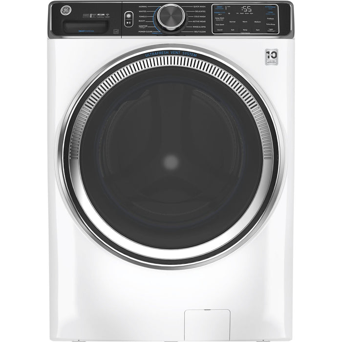 GE 5.0 CU. FT. Capacity Front Load Smart Steam Washer, White - GFW850SSNWW