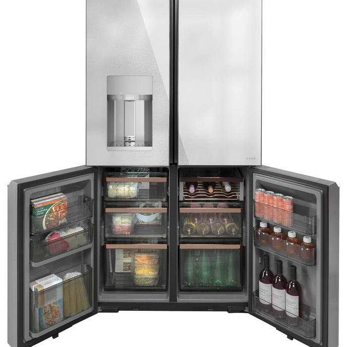 GE Cafe 27.4 CU.FT. Quad-Door Smart Refrigerator and Freezer - CQE28DM5NS5