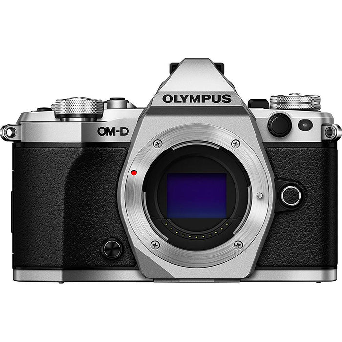 Olympus OM-D E-M5 Mark II Micro Four Thirds Digital Camera Body Silver - Renewed