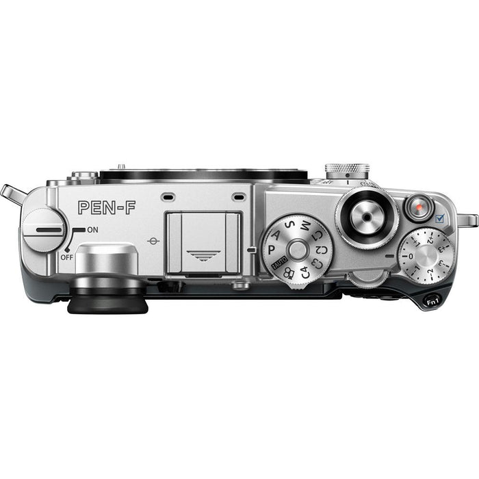 Olympus PEN-F 20MP Mirrorless Micro Four Thirds Camera Body Silver - Renewed